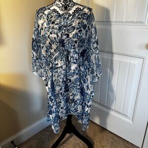 Floral Sheer Bathing Suit Coverup NWT